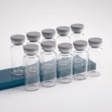Empty glass vials with stopper, 10 ml — laboratory equipment